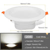 Led Downlight 3W 5W 220V Led Recessed Ceiling Spot Light 9W 12W 20W Panel Down Light Round Led Lighting Cool/ Warm White 3 Color