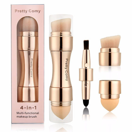 4 in 1 Makeup Brushes Foundation Eyebrow Shadow Eyeliner Blush Powder Brush Cosmetic Concealer Professional maquiagem