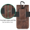 Universal Pouch Leather Phone Case For Iphone Xs X 6 7 8 Plus Waist Bag Magnetic Holster Belt Clip Phone Cover For Redmi 5 Plus