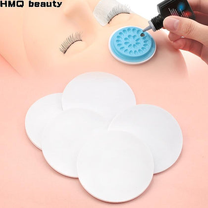 10pcs Paste up Glue Gasket Eyelash glue holder Pallet Eyelash Extension glue plastic glue holder for eyelash extension tools