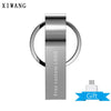 New usb flash drive 64gb metal USB 3.0 silver pendrive 4GB 8GB 16GB 32GB u disk pen drive 128gb flash stick key free custom logo